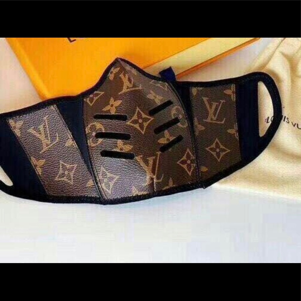 Face mask high quality leather with cloth .